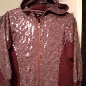 Miss Me hoody maroon